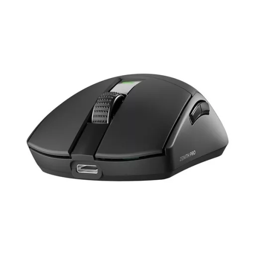 Rampage Vezeték Nélküli Egér - ZENITH PRO (Pixart PAW3395, BT/Wired/4G, NORDIC 52833, 26000 DPI, 300mAh, 6 gomb, RGB)