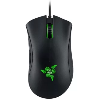   Razer Egér - DeathAdder Essential (Optikai, 6400DPI, 5 gomb, harisnyázott kábel, fekete)