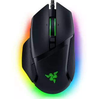   Razer Egér - Basilisk V3 (Optikai, 26000DPI, 11 gomb, harisnyázott kábel, fekete)
