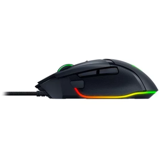 Razer Egér - Basilisk V3 (Optikai, 26000DPI, 11 gomb, harisnyázott kábel, fekete)
