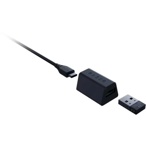 Razer Egér - DeathAdder V3 Pro (Optikai, 30000DPI, 4 gomb, harisnyázott kábel, fekete)