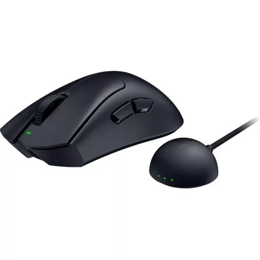 Razer Egér - DeathAdder V4 Pro (Optikai, 45000DPI, 6 gomb, fekete)