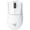 Razer Egér - DeathAdder V4 Pro White (Optikai, 45000DPI, 6 gomb, harisnyázott kábel, fehér)