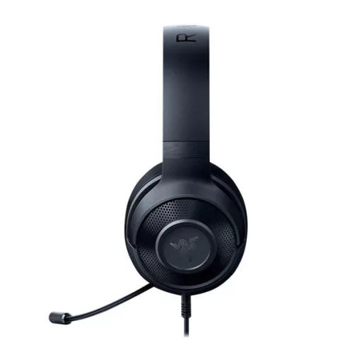 Razer Fejhallgató - Kraken X Lite (3.5mm Jack, mikrofon, hangerőszabályzó, 1,3m kábel, fekete)