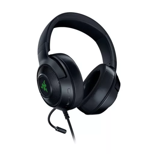 Razer Fejhallgató - Kraken V3 X (USB, mikrofon, hangerőszabályzó, 1,8m kábel, fekete)