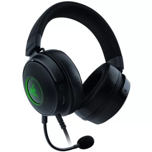 Razer Fejhallgató - Kraken V3 Hypersense (USB, mikrofon, hangerőszabályzó, 2m kábel, fekete)