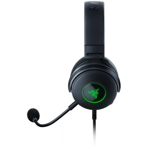 Razer Fejhallgató - Kraken V3 Hypersense (USB, mikrofon, hangerőszabályzó, 2m kábel, fekete)