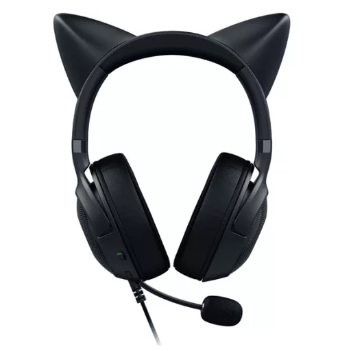 Razer Fejhallgató - Kraken Kitty V2 (USB, mikrofon, hangerőszabályzó, 2m kábel, rózsaszín)