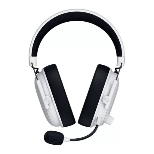 Razer Fejhallgató - Blackshark V3 White (Bluetooth, mikrofon, hangerőszabályzó, fehér)