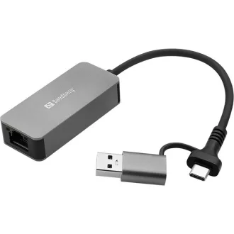 Sandberg Kábel Átalakító - USB-C/A 2.5 GbE RJ45 Adapter
