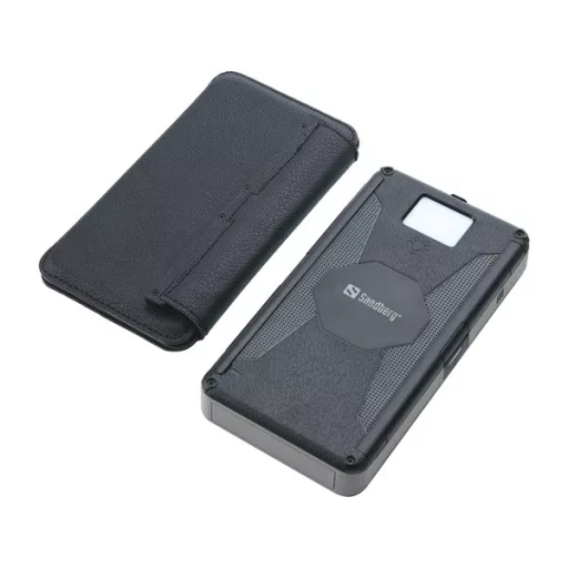 Sandberg Akkubank - Solar 6-Panel Powerbank 20000 (napelemes; kültéri; IPX4 cseppálló; LED lámpa; 2xUSB-A+USB-C)