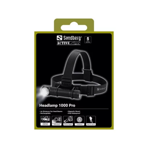 Sandberg Fejlámpa - Headlamp 1000 Pro