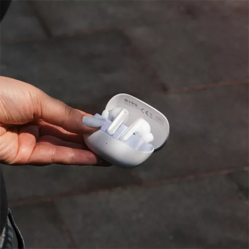 S-Link Fülhallgató Vezeték Nélküli - AirLite X Pro White (BT5.3, ENC + Hybrid ANC, mikrofon, fehér)