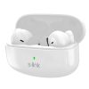 S-Link Fülhallgató Vezeték Nélküli - SL-TWS08 White (Bluetooth, ENC, Type-C, 4x HD mikrofon, 40 óra, fehér)