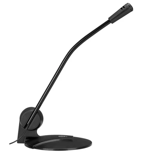 Snopy Mikrofon - SN-130 (3,5 Jack csatlakozó; 220cm kábel; állvány, fekete)