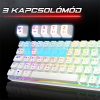 Spirit of Gamer Billentyűzet Mechanikus - XPERT K200 White  (TKL, SOG red, RGB LED,USB, anti-ghosting, fehér, magyar)