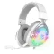 Spirit of Gamer Fejhallgató - ELITE H40 White (MultiPlatform, RGB, 3.5mm Jack, mikrofon, hangerőszabályzó, nagy-párnás)