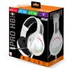 Spirit of Gamer Fejhallgató - PRO-H8 RGB White (MultiPlatform, mikrofon, 3.5mm jack, hangerőszabályzó, 2m kábel, fehér)