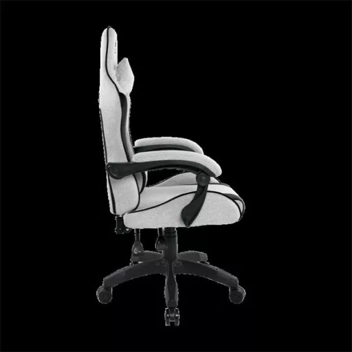 Spirit of Gamer szék - ARENA Light Grey (állítható magasság; párnázott kartámasz; PU; max.120kg-ig, világos-szürke)