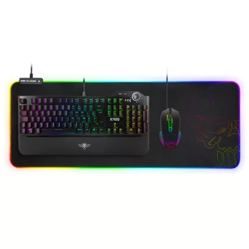 Spirit of Gamer Egérpad - RGB Large (RGB háttérvilágítás, 800 x 300 x 4mm; fekete)