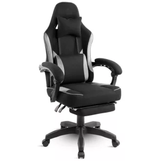   Spirit of Gamer szék - RAVEN (állítható dőlés/magasság; kihajtható lábtartó; max.120kg-ig, fekete)