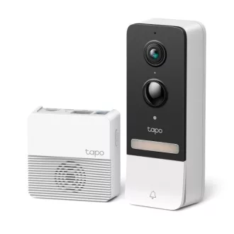   TP-Link Vezeték nélküli IP video kaputelefon szett - Tapo D230S1 (5MP, 160°; IP64, SD, audio; H.264;  6700mAh akku)
