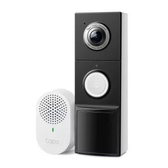   TP-Link Vezeték nélküli IP video kaputelefon szett - Tapo D235 (5MP, 180°; IP66, SD, audio; H.264; 10000mAh akku)