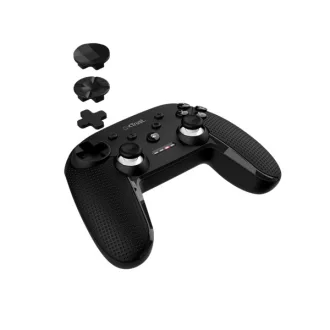   Trust Gamepad Vezeték nélküli - GXT 542 Muta (Playstation design; fekete; PC, switch, konzol kompatibilis.)