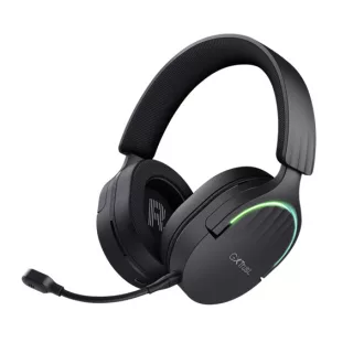   Trust Fejhallgató Vezeték nélküli - GXT491 Fayzo (Bluetooth; nagy-párnás; 3,5mm + USB-C; LED; mikrofon; fekete)