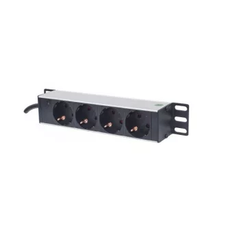   Manhattan elosztó - 10" Rackmount elosztó, 4 aljzat, LED fény, 1.8m