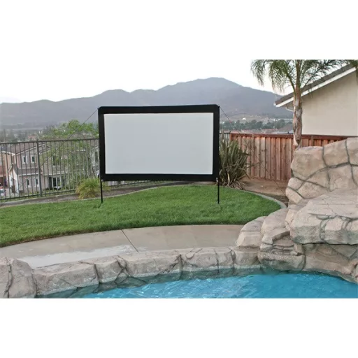 EliteScreens 100" (16:9) mobil szabadtéri vászon OMS100H2 (222 x 125 cm, Fekete) + táska