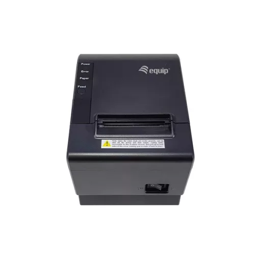 Equip Thermo blokknyomtató - 351001 (58mm, hőpapíros, auto-cutter, USB/Ethernet/pénztárfiók csatlakozó, fekete)