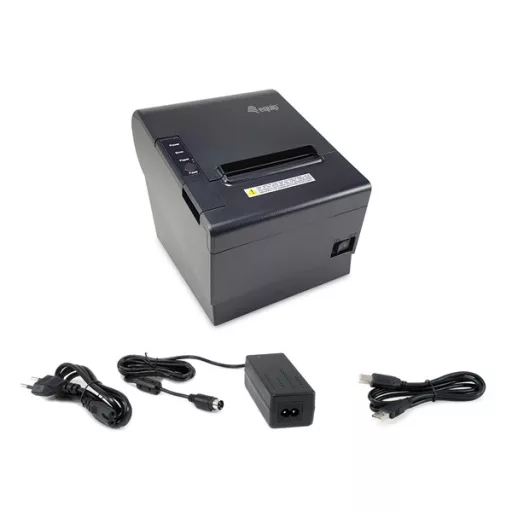 Equip Thermo blokknyomtató - 351002 (80mm, hőpapíros, auto-cutter, USB/pénztárfiók csatlakozó, fekete)