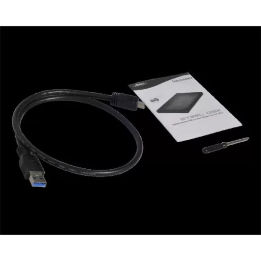 Advance Külső HDD/SSD Ház 2.5" - STEELDISK 2.5" (USB-A3.0 to SATA, fekete) – Tonerklinika Debrecen