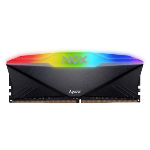 Apacer Memória Desktop - 16GB KIT DDR4 NOX RGB AURA2 (2x8GB, 3200MHz, CL16, 1.35V, hűtőbordás)