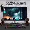 Spirit of Gamer Hangszóró 2.0 - Fanatic 500 (PC/Mac, Bluetooth/3,5mm Jack, fekete)