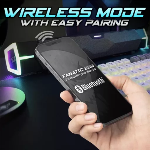 Spirit of Gamer Hangszóró 2.0 - Fanatic 200 (Multiplatform, Bluetooth/USB, fekete)
