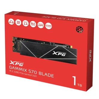  ADATA SSD 1TB - XPG GAMMIX S70 BLADE (3D, M.2 PCIe Gen 4x4, r:7400 MB/s, w:5500 MB/s, PS5 Ready)