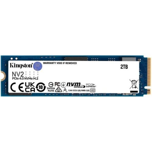 Kingston SSD 2TB - SNV2S/2000G (M.2 NVMe NV2, R/W:3500/2800MB/s)