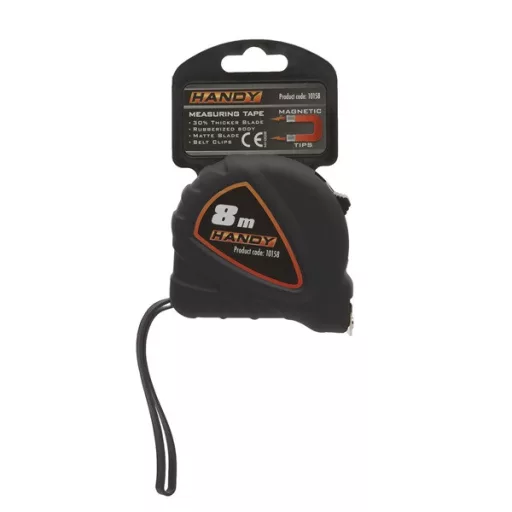 Handy Mérőszalag - 10158 (8m, övcsipesz, csuklópánt)