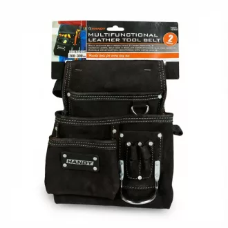   Handy bőr szerszámtartó táska - 10260A (derékövvel, Fekete)