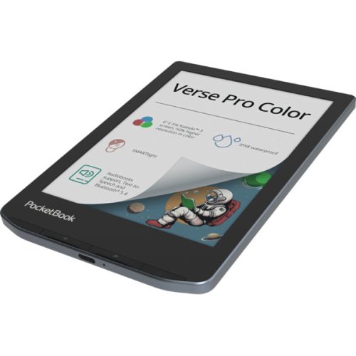 POCKETBOOK e-Reader - PB634 VERSE PRO COLOR Stormy Sea (6"E Ink Kaleido, Cpu: 1,8GHz,1GB,16GB,2100mAh, wifi,mSD, IPX8)