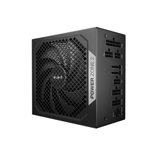 Be Quiet! Tápegység 1000W - POWER ZONE 2 (80+ Platinum, ATX3.1, moduláris, félpasszív ventilátor, fekete)