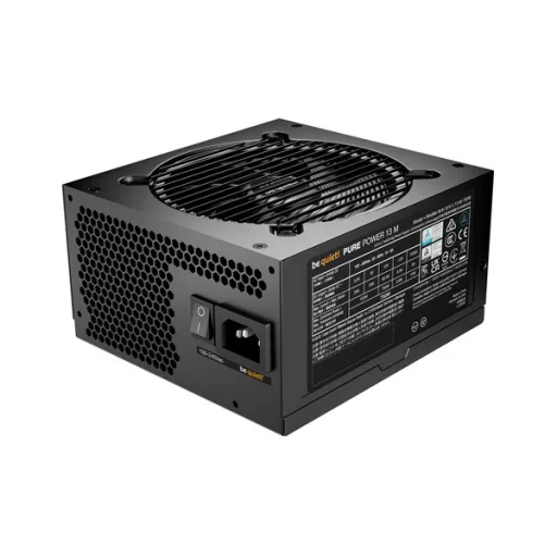 Be Quiet! Tápegység 750W - PURE POWER 13 M (80+ Gold, ATX3.1, PCIe5.1, moduláris, fekete)