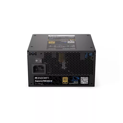 Endorfy Tápegység - Supremo FM6 Gold 850 W (80+ Gold, ATX 3.1, 12cm, fekete)