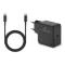 Bluestork Hálózati töltő - PW-BS-65-GAN-C (USB-C, 65W, 1,8m kábel, gyorstöltés, fekete)