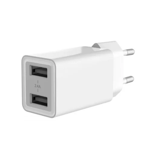 Conceptronic telefon töltő adapter - ALTHEA06W (2xUSB-A, 12W, fehér)