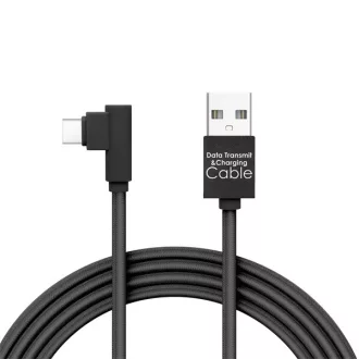   Delight kábel - USB-C töltőkábel (USB - USB Type-C apa be-/kimenet; 2m, fekete)
