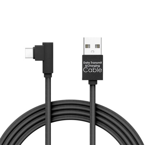 Delight kábel - USB-C töltőkábel (USB - USB Type-C apa be-/kimenet; 2m, fekete)