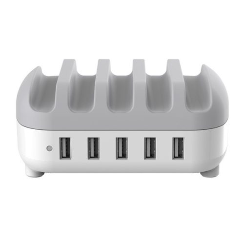 ORICO Töltő állomás - DUK-5P-EU-WH (5x USB-A, 5V2.4A x5, 40W, fehér)